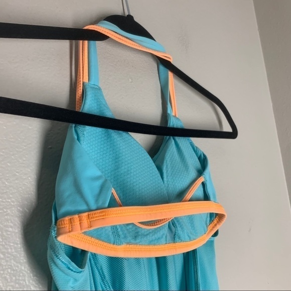 Lululemon Flow and Go Tank Top Blue Orange Open 4 - Picture 9 of 10